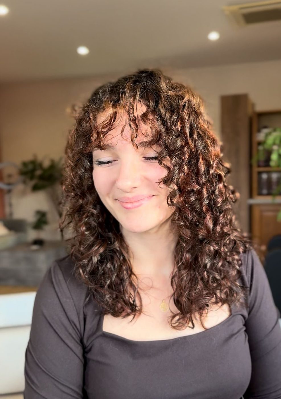 Coupe bouclée naturelle